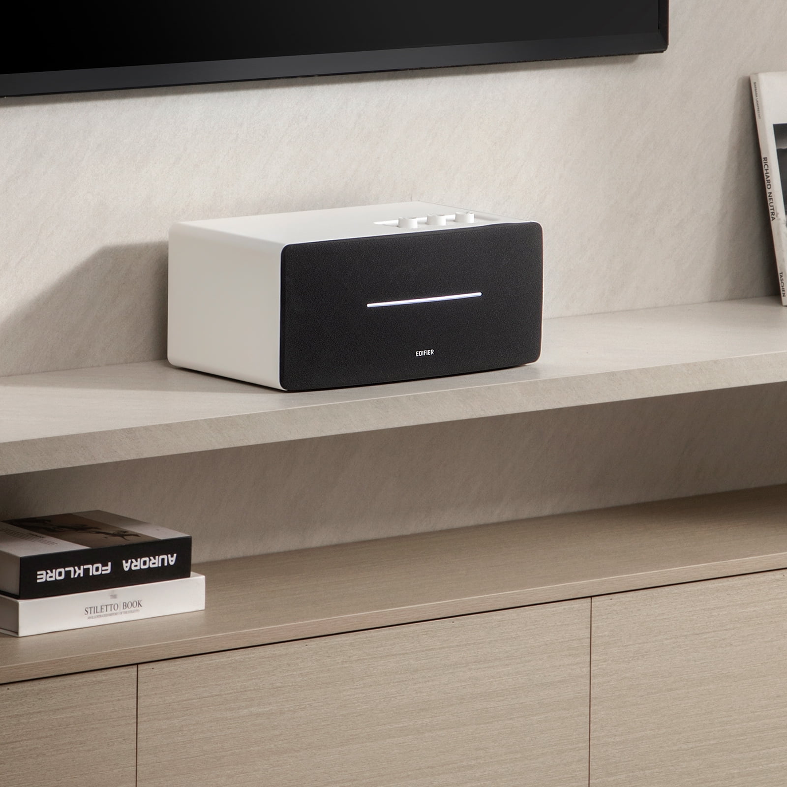 Edifier D12 Bluetooth Integrated Desktop Stereo Speaker 70 Watts (White)