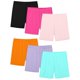 thumbnail image 1 of Odeerbi 6 Paquete Niñas Atléticas Biker Shorts Respirable Soft Elastic Dance Yoga Modal Cartwheel Shorts Para 2-14 Años, 1 of 3