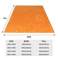 thumbnail image 3 of Bingfone Orange Glitter2 Print Flannel Fleece Blanket Throw Blanket for Bed,Sofa,Couch,Travel,Camping(80"x60" ), 3 of 8