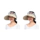 thumbnail image 4 of Qarigey Sombrero para el sol para mujer, colorido, a prueba de viento, transpirable, plegable, para verano, senderismo, viajes, playa, piscina, Caqui 2Conjunto, 4 of 6