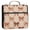 Leopard Print Bow, variant on Water-Resistant 3-Ring Binder Organizer with Multiple Pockets Zipper Binder Bag for Office Green and Mint Bows