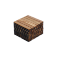 thumbnail image 2 of 10 PCS Interlocking Deck Tiles Striped Pattern, 12x12 Inch Yellow Hardwood Outdoor Flooring for Patio, Balcony, Poolside, 2 of 8
