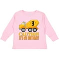 thumbnail image 3 of Inktastic 3rd Birthday Construction Truck, Cement Mixer 3 Years Old Boys Long Sleeve Toddler T-Shirt, 3 of 5