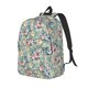 thumbnail image 1 of Disketp Rose Flowers print Canvas Backpack Lightweight Travel Daypack Student Rucksack Laptop Backpack-Medium, 1 of 5
