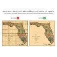 thumbnail image 3 of 1856 Florida State Wall Map - Vintage Map Wall Art - Vintage Florida Map Poster Showing Cities, Towns, Roads, Trails and Railroad Lines - Vintage Florida Poster, 3 of 8