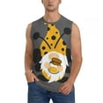 thumbnail image 1 of Fotbe Bee Gnome With Sunflower Men's Camiseta sin Mangas Estampada para Hombres, Playera Casual para Gimnasio, Entrenamiento, Playa-3X-Large, 1 of 7