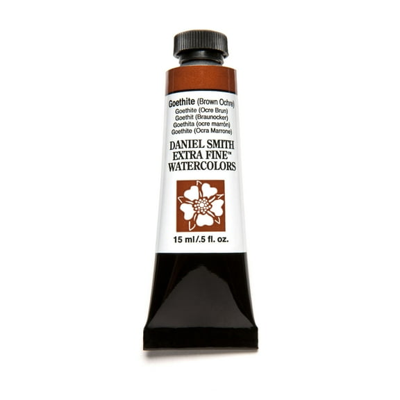 Daniel Smith Extra Fine Watercolor, 15 ml, Goethite Brown Ochre