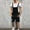 B_Black Denim Shorts Bib Overall, variant on YLSDY Men's Denim Bib Overalls Jeans Fashion Ripped Shorts Trousers Casual Slim Fit Adjustable Straps Jumpsuit Straight Type Overalls White 4