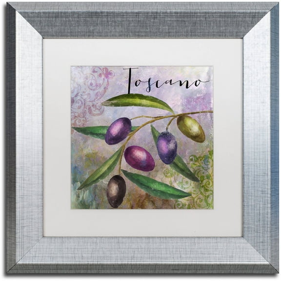 Trademark Fine Art "Olivia II" Canvas Art by Color Bakery White Matte, Silver Frame