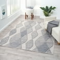 thumbnail image 2 of LR Home Gayle 5' x 7' Blue/Ivory Geometric Performance Indoor/Outdoor Area Rug, 2 of 8