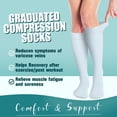 thumbnail image 2 of POINTERTECK 6Pairs Compression Socks for Women and Men - Best for Circulation  Running  Athletic  Recover  Nurse  Travel, 2 of 7