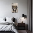 thumbnail image 2 of ZHONGYUTONG Crown Canvas Wall Art King Queen Pictures Golden and Black Painting African American Poster for Bedroom Decor Framed (12.00" x 18.00"), 2 of 5