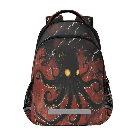 ALAZA Octopus Artistic Backpack Elementary School Bag Bookbag Travel Rucksack