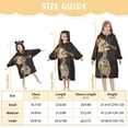 thumbnail image 4 of FORMRS Wearable Blanket Hoodie with Sleeves for Kids Cozy Flannel Sweatshirt, Skeleton Stripes, 4 of 7
