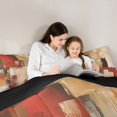 thumbnail image 4 of Homewish Aesthetic Oil Painting Full Size Comforter Sets,Grunge Geometric Artwork Bedding Comforter Set,Black Reversible,3pcs,1 Comforter and 2 Pillowcases, 4 of 7