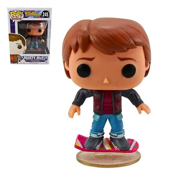 Funko Pop Movies Back To The Future 2 Marty McFly On Hoverboard Exclusive Vinyl Figure 245 Model Collecting Toy Gift with Box ZR