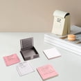 thumbnail image 3 of Clearance Sale! 1PC Note Holder with Stencil, Desk Sticky Note Dispenser with Template for Organization, Plastic for Home & Office, (One Size, Black), 3 of 8