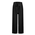 thumbnail image 5 of zbxnLI Wide Leg Pants Womens Flowy Lounge Pants High Waist Waistband Casual Summer Palazzo Pants, 5 of 5