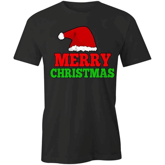 Merry Christmas T-Shirt | Xmas Holiday Black Tee Gift