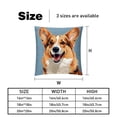 thumbnail image 5 of Corgi Luxurious Velvet Decorative Throw Pillow Inserts - Set of 2, Chair Pillow Covers - Unique Patterns, 16x16, 18x18, 20x20 Inches for Home Decor & More, 5 of 6