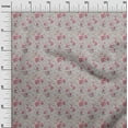 thumbnail image 3 of oneOone Cotton Cambric Light Gray Fabric Florals Dress Material Fabric Print Fabric By The Yard 42 Inch Wide, 3 of 4