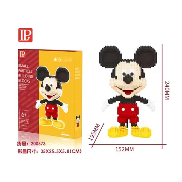 Disney Anime Diamond Building Blocks Mickey Mouse Minnie Model Donald Duck Mini Micro Winnie the Pooh Pen Holder Bricks Toys Fivean unisex