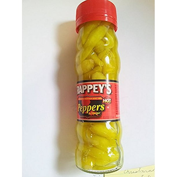Trappey's Hot Tabasco Peppers in Vinegar, 4.5oz Container (Pack of 6