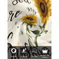 thumbnail image 7 of Sunflowers Pastoral Cloth Napkins Set of 8 Reusable Dinner Napkins, Bees Country Botanical Retro Beige Cocktail Napkin Washable Table Napkins for Wedding/Holiday Party/Baby Shower 20"x20", 7 of 7