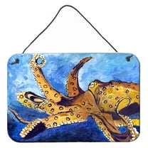 Carolines Treasures 8794DS812 Octopus Wall or Door Hanging Prints 8HX12W multicolor