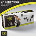 thumbnail image 2 of Athletic Works 100LB Black Cast Iron Standard Weight Plate Sets, Used as Both Dumbbell and Barbell,1-inch Holes Fit Standard Sized Bar, 2 of 10