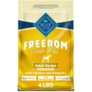 Blue Buffalo Freedom Healthy Weight Chicken Dry Dog Food for Adult Dogs, Grain-Free, 4 lb. Bag