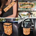 thumbnail image 4 of HUISEFOR Fall Maple Leaf Car Seat Cover Full Set Breathable Comfortable 15 Packs Set Including Steering Wheel Cover, Belt Cover, Garbage Can, Coasters, Fit for Most Cars, Auto, SUVs, 4 of 7
