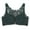 D947/Dark Green, variant on Womens Bras Women's Front Side Buckle Lace Edge No Underwire Movement Seamless Gathering Adjustment Yoga Sleep Large Bra Comfortable Everyday Bras