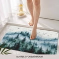thumbnail image 3 of Ink Green Ombre Forest Door Mat&nbsp;Indoor Outdoor Entrance, Non Slip Rug for Kitchen Bathroom Entryway Rug, Abstract Art Watercolor Tree Washable Doormat Floor Mat for Office Home Decor 24x36 Inch, 3 of 8