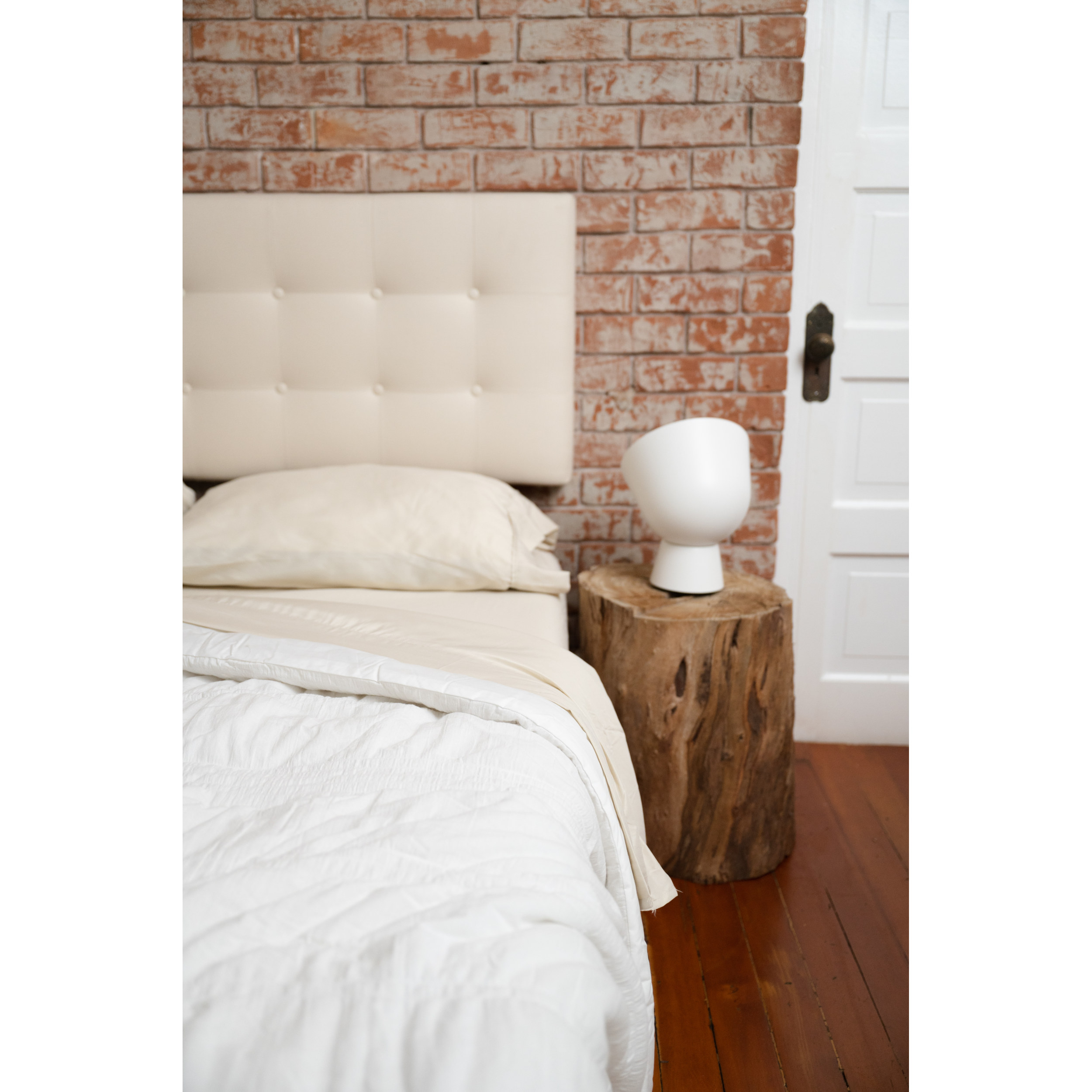 4-Piece Cream Bamboo Twin XL Hypoallergenic Sheet Set 66093
