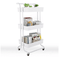 thumbnail image 1 of Carrito Organizador 3 Niveles Ruedas Blanco Malubero Malu1235, 1 of 4