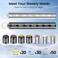 thumbnail image 3 of Paquete de 2 Organizadores de Pastillas Semanales para 2 Veces Al Día, Pastillero Pequeño Portátil con para Viajes, 3 of 8