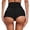 Black, variant on Underwear for Women Wrinkle High Waist Pure Color Cover Up Resort Women's Panties,Black,XS