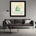 thumbnail image 3 of Dan DiPaolo 20x20 Black Modern Wood Framed Wall Art Titled - Set Sail, 3 of 6