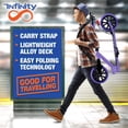 thumbnail image 6 of SereneLife Lightweight and Foldable Kick Scooter - Adjustable Scooter for kids and Teens , Alloy Deck with High Impact Wheels (Graffiti), 6 of 8