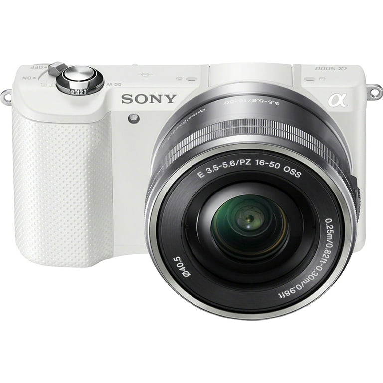 SONY - SONY ILCE−5000 ILCE-5000L(W)　a5000 Amazon.com : Sony Alpha a5000 Mirrorless Digital Camera with
