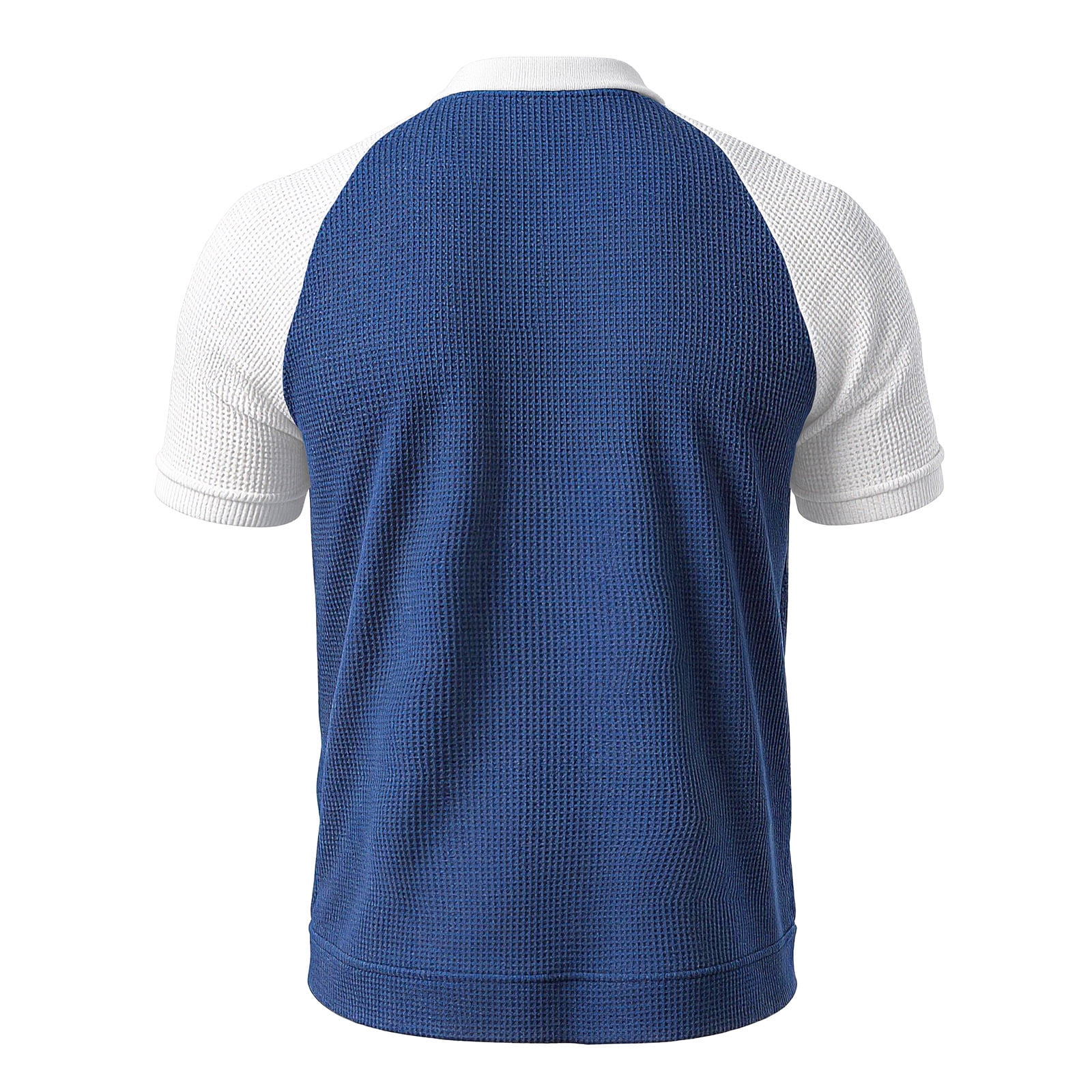 Mens Henley Shirts Raglan Short Sleeve Baseball Tees Casual Slim Fit T-Shirts Color Block Workout Top