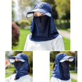 thumbnail image 3 of LNGOOR [Chapeau de Soleil Coupe-Vent] Chapeau de Soleil Coupe-Vent pour Femmes / Masque Solaire Anti-Poussière et Protection Solaire Rétractable Adapté pour Randonnée Cyclisme Camping Pique-Nique Pêche Cadeau pour la Fête des Mères, 3 of 7