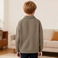 thumbnail image 6 of Boys' Casual Long Sleeve Pullover Top with Lapel Collar for Daily Wear and Play, 6 of 6