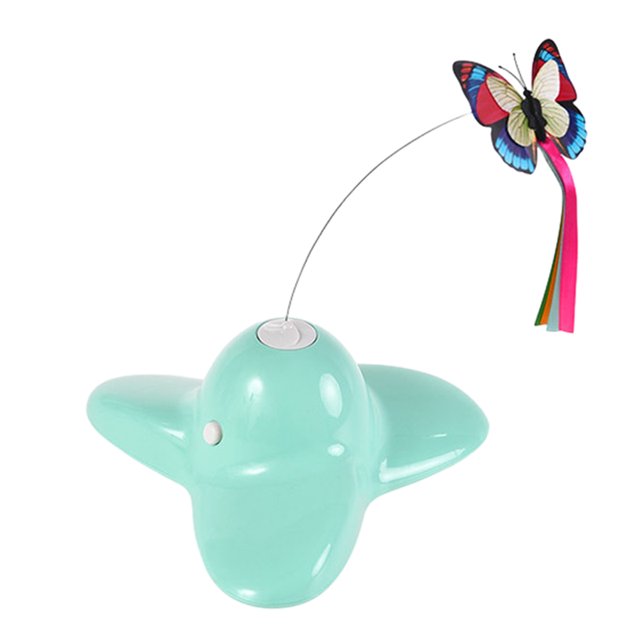 Juguetes para gatos, divertidos deportes, juguetes giratorios para gatitos con aleteo eléctrico, rompecabezas para gatos con mariposas