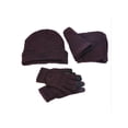 thumbnail image 3 of LAVA Winter Beanie Hat Scarf Gloves Set for Women Men Touch Screen Gloves Skull Cap Knit Neck Warmer Set (Red), 3 of 9