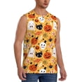 thumbnail image 2 of Bixox Men's Happy Halloween 5 Printed Shirt Sleeveless Fitness Tank Top-X-Large, 2 of 7