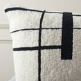 thumbnail image 4 of SAFAVIEH Azeem 18" x 18" Contemporary Ivory/Black Abstract Cotton Decorative Pillow, 4 of 6