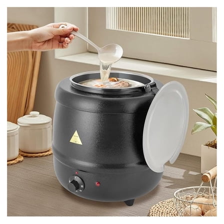 Soup Kettle with Lid, 10.5 Quart Soup Warmer for Buffet Restaurant Family