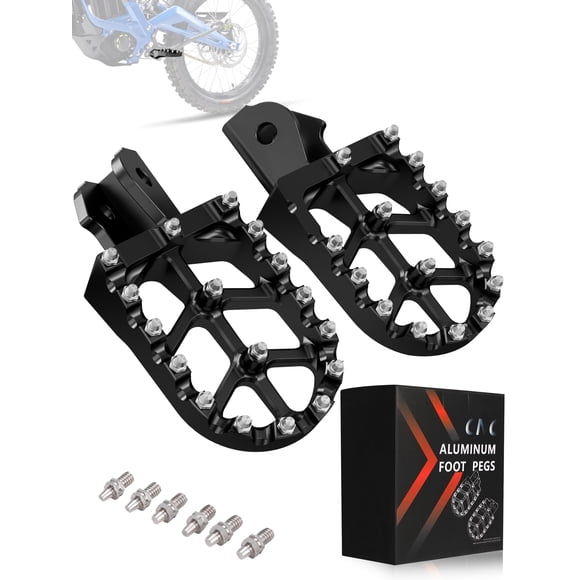 JFG RACING Dirt Bike Pegs,Motorcycle Dirt Bike Foot Pegs MX Foot Pedals Rests CNC for Light Bee Surron Sur Ron/CRF150F 2003-2017/CRF230F 20